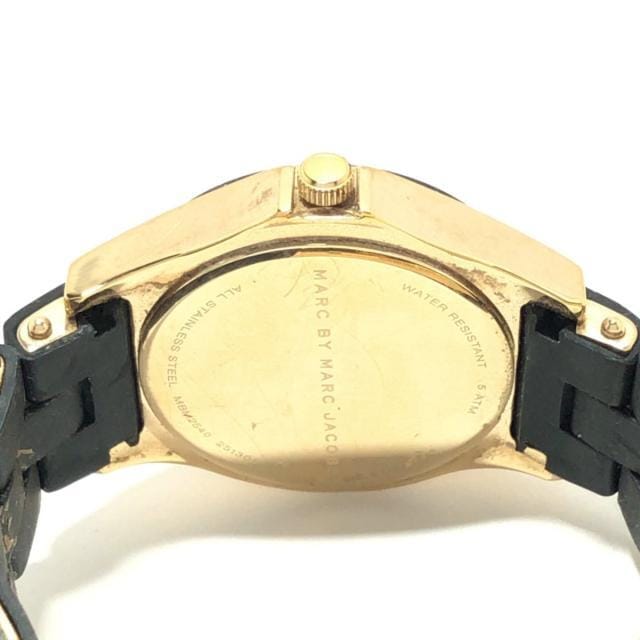Marc Jacobs Pelly Black Dial Black Silicone Strap Watch for Women - MBM2540