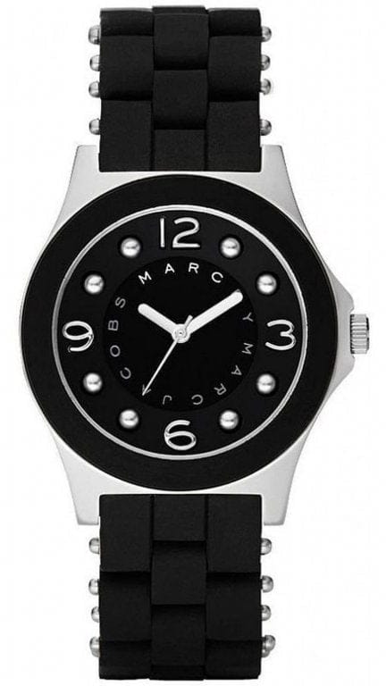 Marc Jacobs Pelly Black Dial Black Silicone Strap Watch for Women - MBM2541