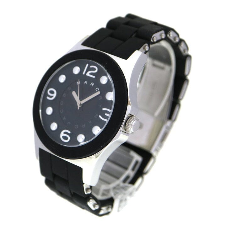Marc Jacobs Pelly Black Dial Black Silicone Strap Watch for Women - MBM2544