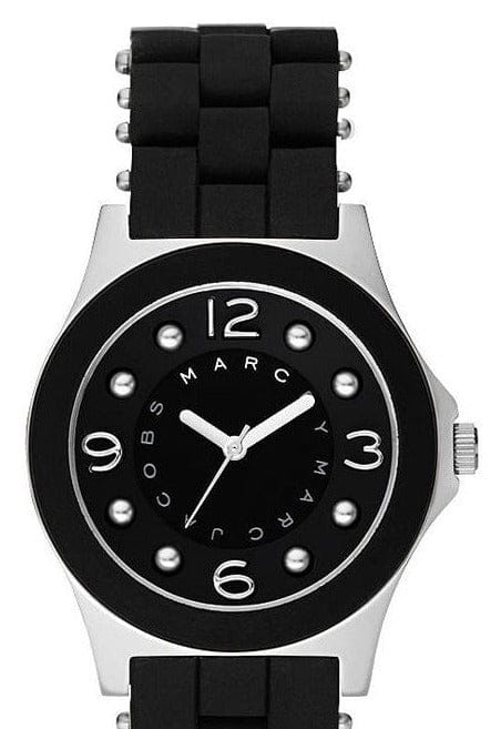Marc Jacobs Pelly Black Dial Black Silicone Strap Watch for Women - MBM2544