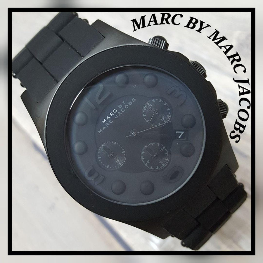 Marc Jacobs Pelly Black Dial Black Silicone Strap Watch for Women - MBM2567
