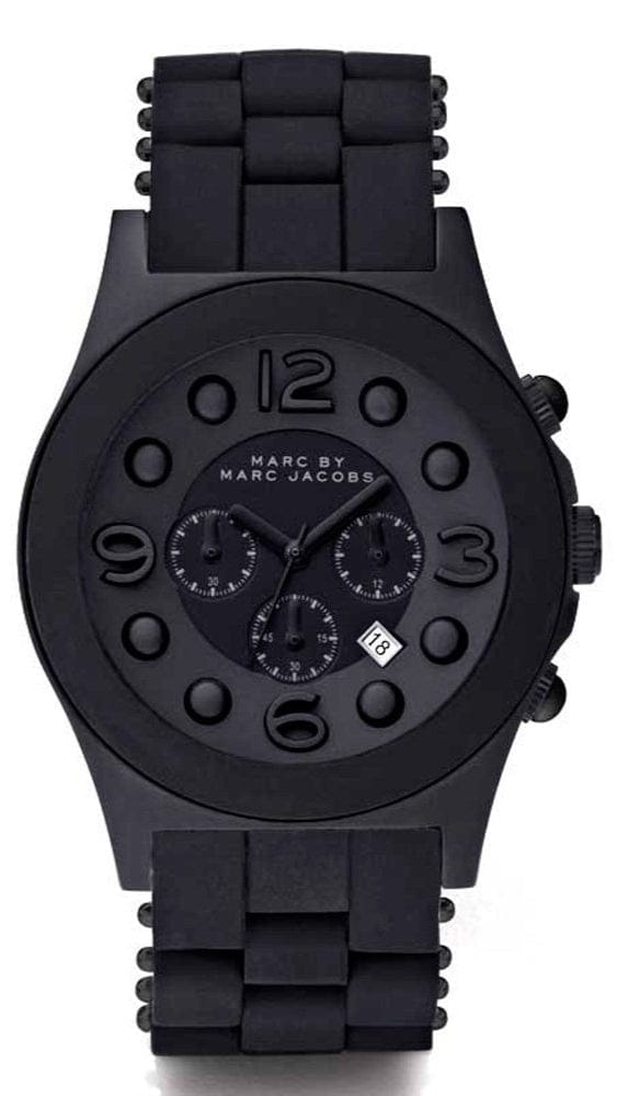 Marc Jacobs Pelly Black Dial Black Silicone Strap Watch for Women - MBM2567