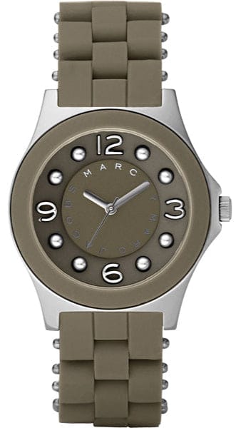 Marc Jacobs Pelly Grey Dial Grey Silicone Strap Watch for Women - MBM2539