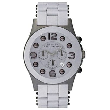Marc Jacobs Pelly Grey Dial Grey Silicone Strap Watch for Women - MBM2566