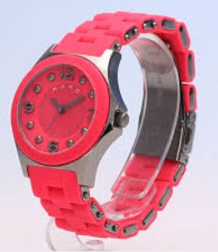 Marc Jacobs Pelly Red Dial Red Silicone Strap Watch for Women - MBM2590
