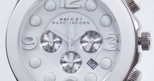 Marc Jacobs Pelly White Dial White Silicone Strap Watch for Women - MBM2565