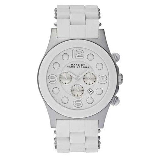 Marc Jacobs Pelly White Dial White Silicone Strap Watch for Women - MBM2565