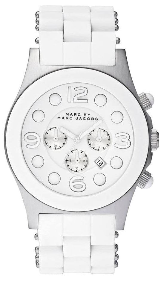 Marc Jacobs Pelly White Dial White Silicone Strap Watch for Women - MBM2565