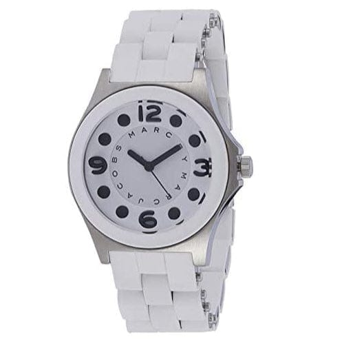 Marc Jacobs Perry White Dial White Silicone Strap Watch for Women - MBM2533
