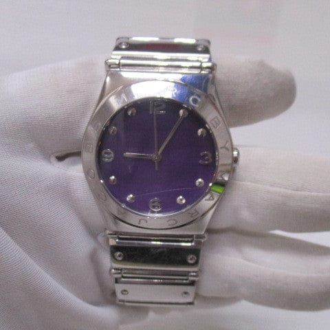 Marc Jacobs Purple Dial Silver Steel Strap Watch for Women - MBM3032