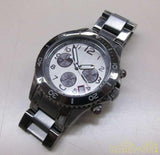 Marc Jacobs Rock Chronograph Gunmetal Grey Dial Grey Steel Strap Watch for Men - MBM3160