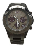 Marc Jacobs Rock Chronograph Gunmetal Grey Dial Grey Steel Strap Watch for Men - MBM3160