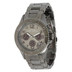 Marc Jacobs Rock Chronograph Gunmetal Grey Dial Grey Steel Strap Watch for Men - MBM3160