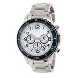 Marc Jacobs Rock Chronograph Silver Dial Silver Steel Strap Watch for Men - MBM5029