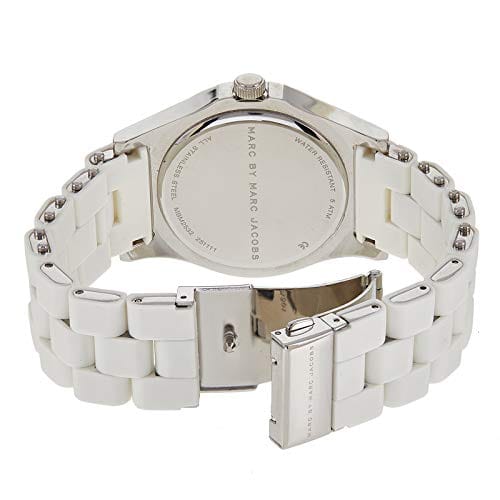Marc Jacobs Rock White Dial White Silicone Strap Watch for Women - MBM2532
