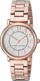 Marc Jacobs Roxy White Dial Rose Gold Stainless Steel Strap Watch for Women - MJ3523