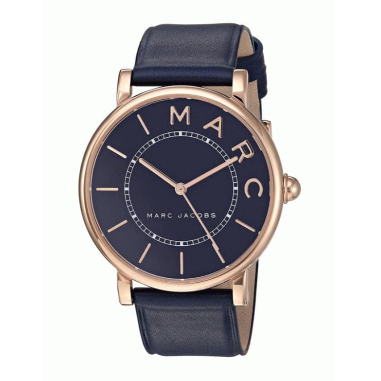 Marc Jacobs Roxy Navy Blue Dial Blue Leather Strap Watch for Women - MJ1534