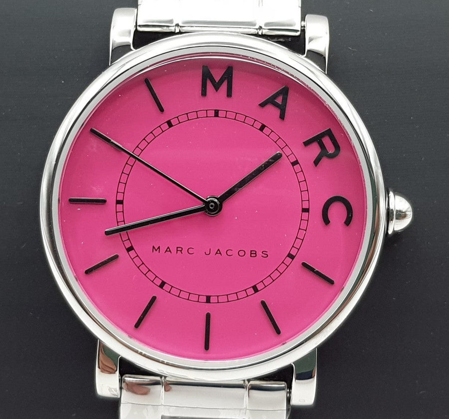 Marc Jacobs Roxy Pink Dial Silver Steel Strap Watch for Women - MJ3524