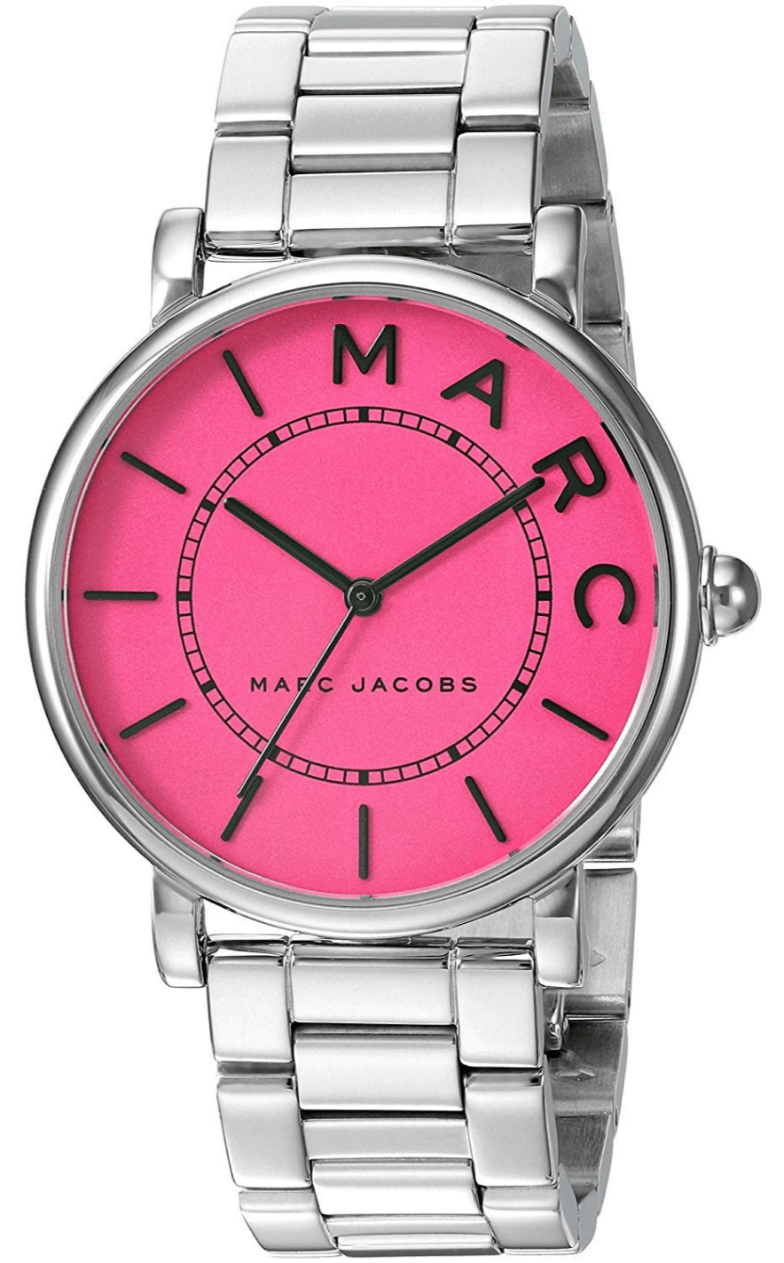 Marc Jacobs Roxy Pink Dial Silver Steel Strap Watch for Women - MJ3524
