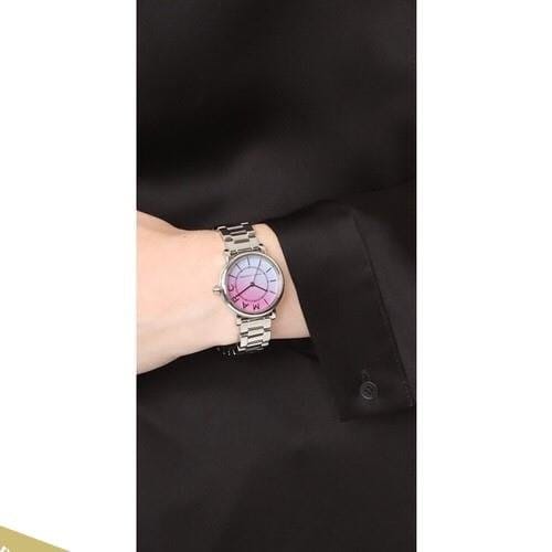 Marc Jacobs Roxy Pink Dial Silver Steel Strap Watch for Women - MJ3552