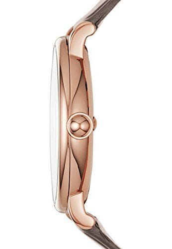 Marc Jacobs Roxy White Dial Cement Brown Leather Strap Watch for Women - MJ1533