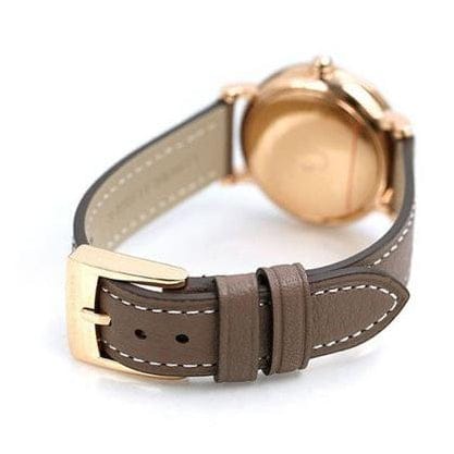Marc Jacobs Roxy White Dial Light Brown Leather Strap Watch for Women - MJ1538