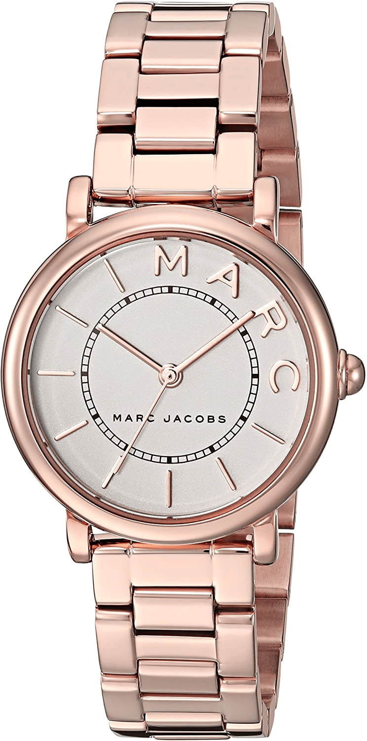 Marc Jacobs Roxy White Dial Rose Gold Steel Strap Watch for Women - MJ3523