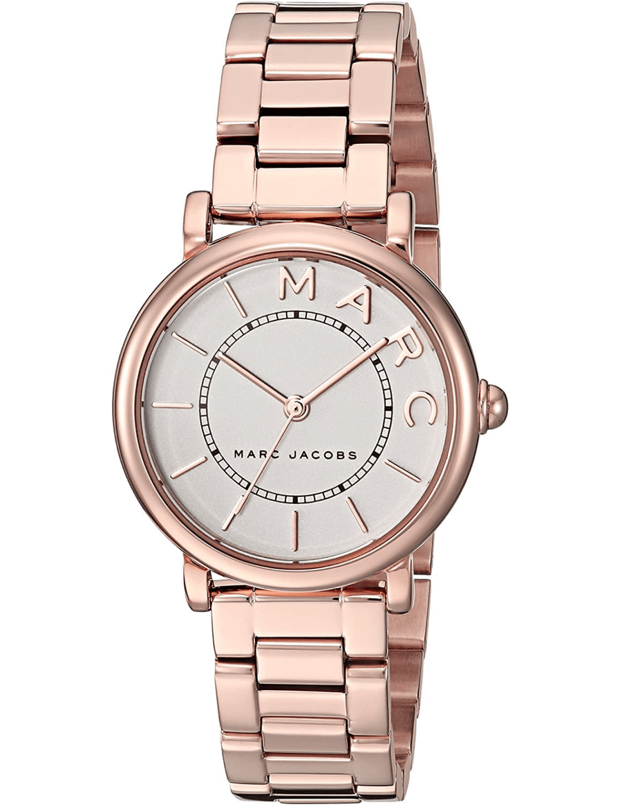 Marc Jacobs Roxy White Dial Rose Gold Steel Strap Watch for Women - MJ3527