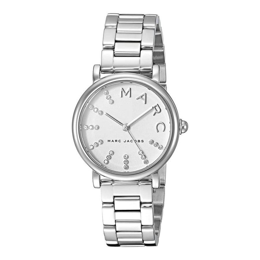 Marc Jacobs Roxy White Dial Silver Steel Strap Watch for Women - MJ3568
