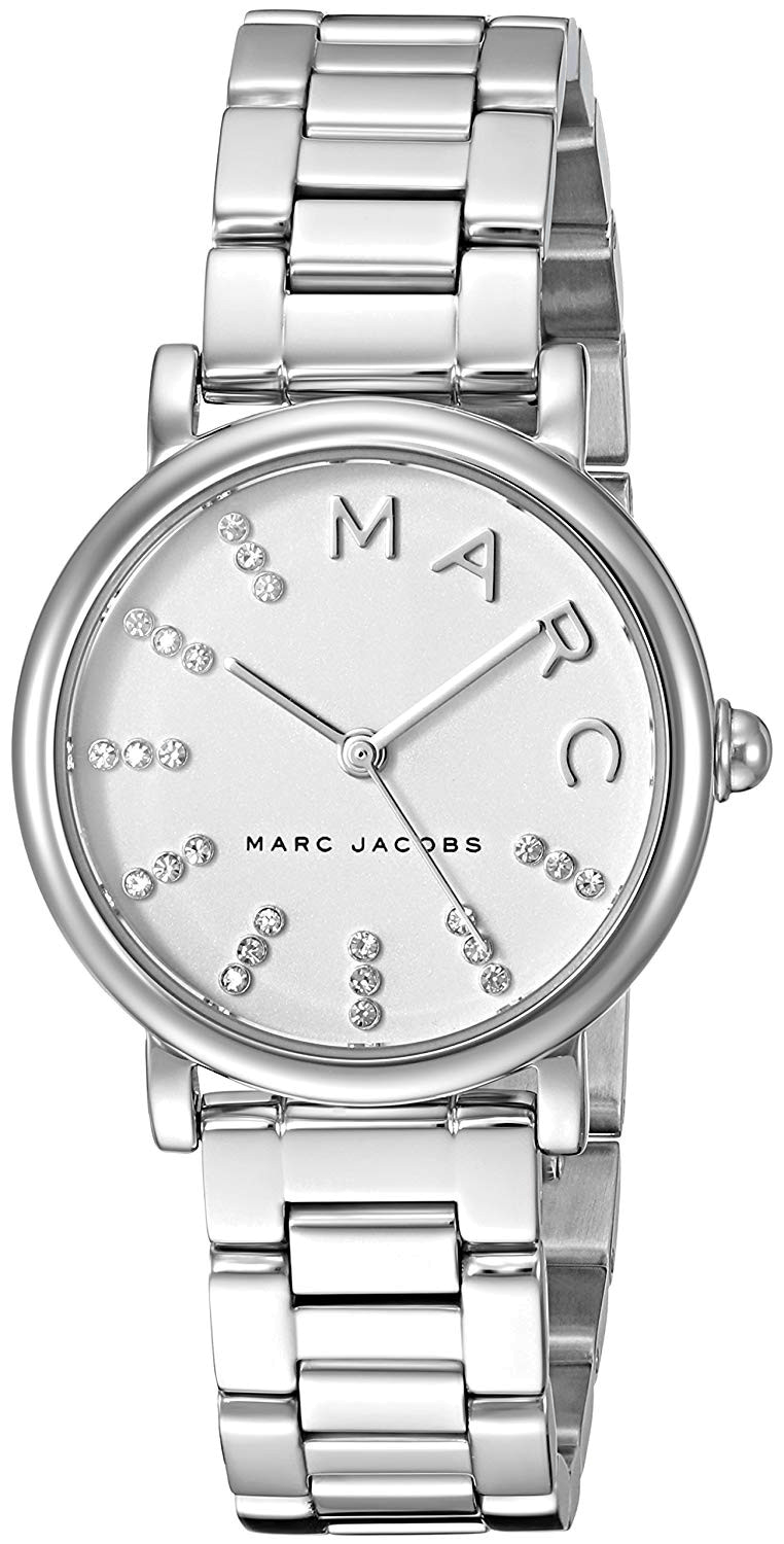 Marc Jacobs Roxy White Dial Silver Steel Strap Watch for Women - MJ3568
