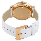 Marc Jacobs Roxy White Dial White Leather Strap Watch for Women - MJ1561