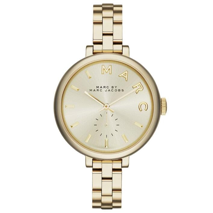 Marc Jacobs Sally Champagne Gold Dial Gold Steel Strap Watch for Women - MBM3363