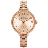 Marc Jacobs Sally Rose Gold Dial Rose Gold Steel Strap Watch for Women - MBM3364