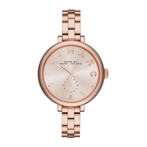 Marc Jacobs Sally Rose Gold Dial Rose Gold Steel Strap Watch for Women - MBM3364