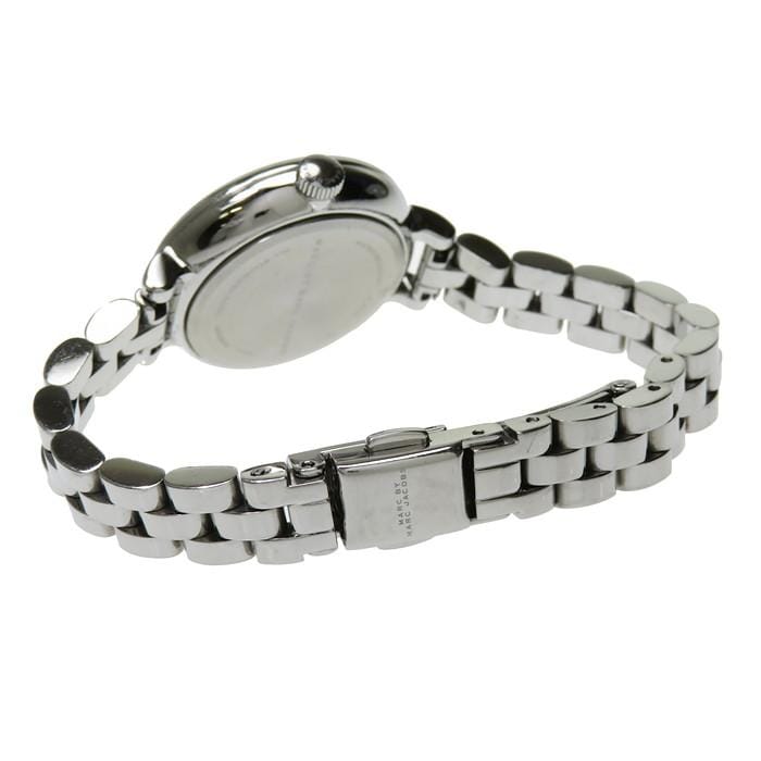 Marc Jacobs Sally White Dial Silver Steel Strap Watch for Women - MBM8642