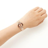 Marc Jacobs Tether Transparent Rose Gold Dial Rose Gold Steel Strap Watch for Women - MBM3417