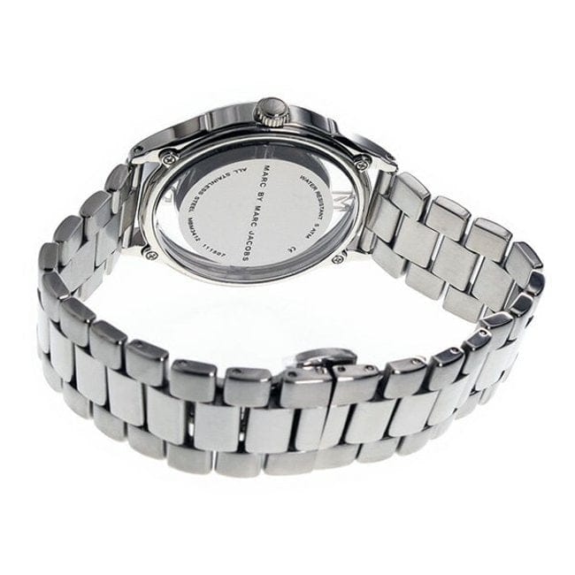 Marc Jacobs Tether Transparent Silver Dial Silver Steel Strap Watch for Women - MBM3412