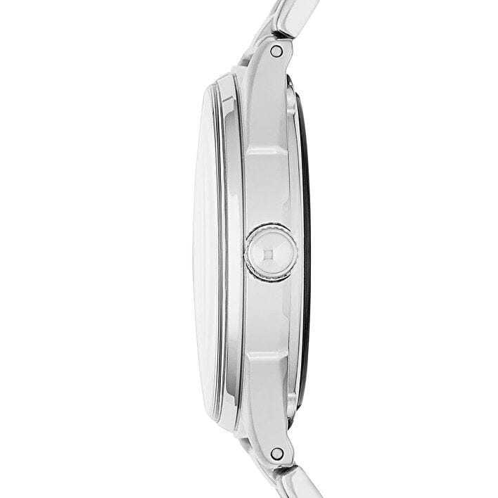 Marc Jacobs Tether Transparent Silver Dial Silver Steel Strap Watch for Women - MBM3412