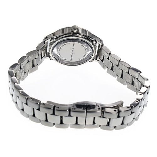 Marc Jacobs Tether Transparent Silver Dial Silver Steel Strap Watch for Women - MBM3416