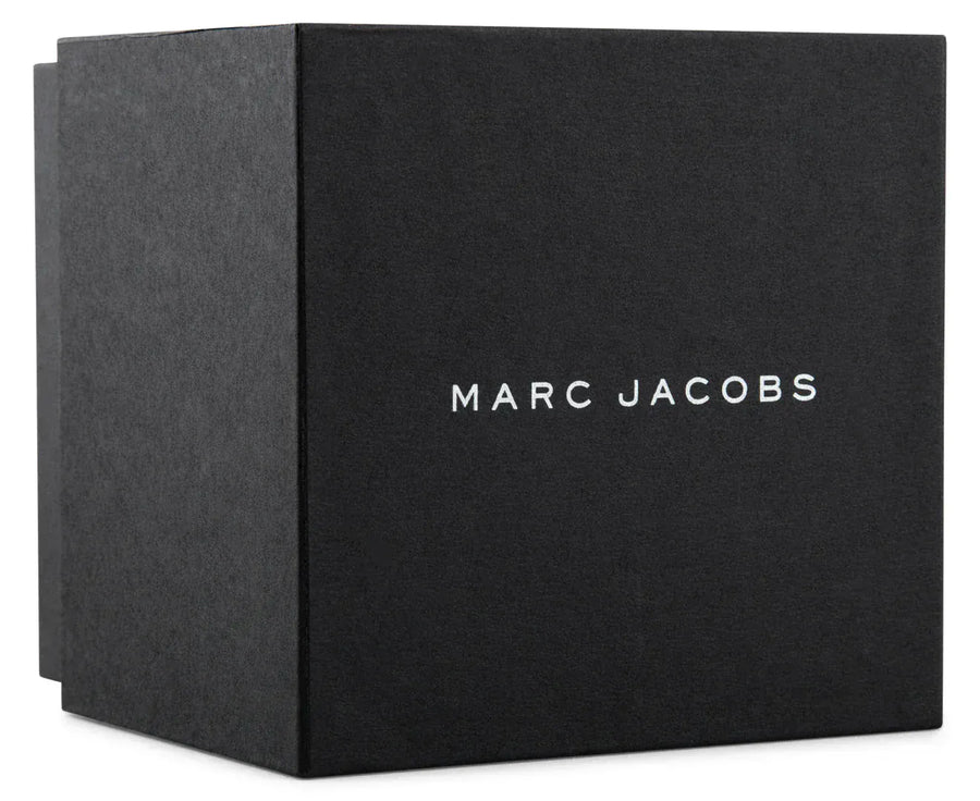 Marc Jacobs Vic Black Dial Black Leather Strap Watch for Women - MJ1522