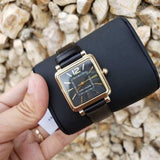 Marc Jacobs Vic Black Dial Black Leather Strap Watch for Women - MJ1522