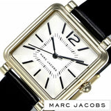 Marc Jacobs Vic Silver Dial Black Leather Strap Watch for Women - MJ1437
