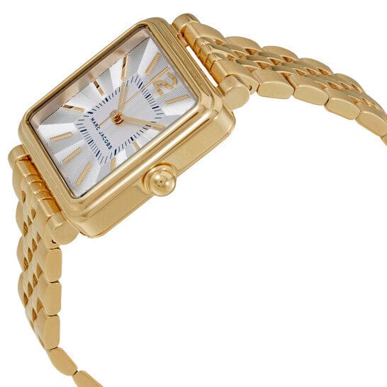 Marc Jacobs Vic Silver Dial Gold Steel Strap Watch for Women - MJ3462