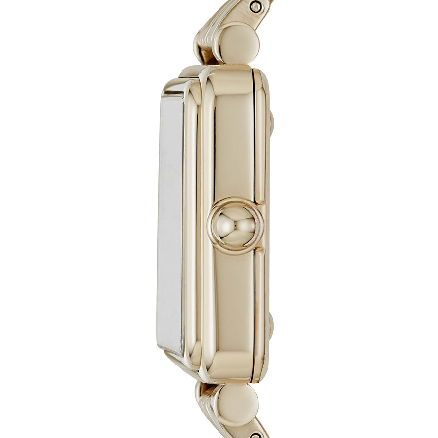 Marc Jacobs Vic Silver Dial Gold Steel Strap Watch for Women - MJ3462