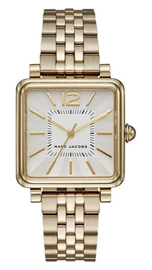 Marc Jacobs Vic Silver Dial Gold Steel Strap Watch for Women - MJ3462