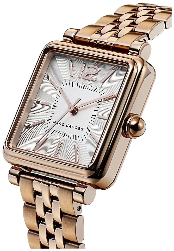 Marc Jacobs Vic Silver Dial Rose Gold Steel Strap Watch for Women - MJ3514