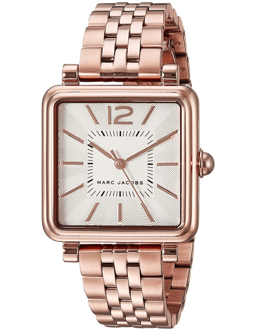 Marc Jacobs Vic Silver Dial Rose Gold Steel Strap Watch for Women - MJ3514