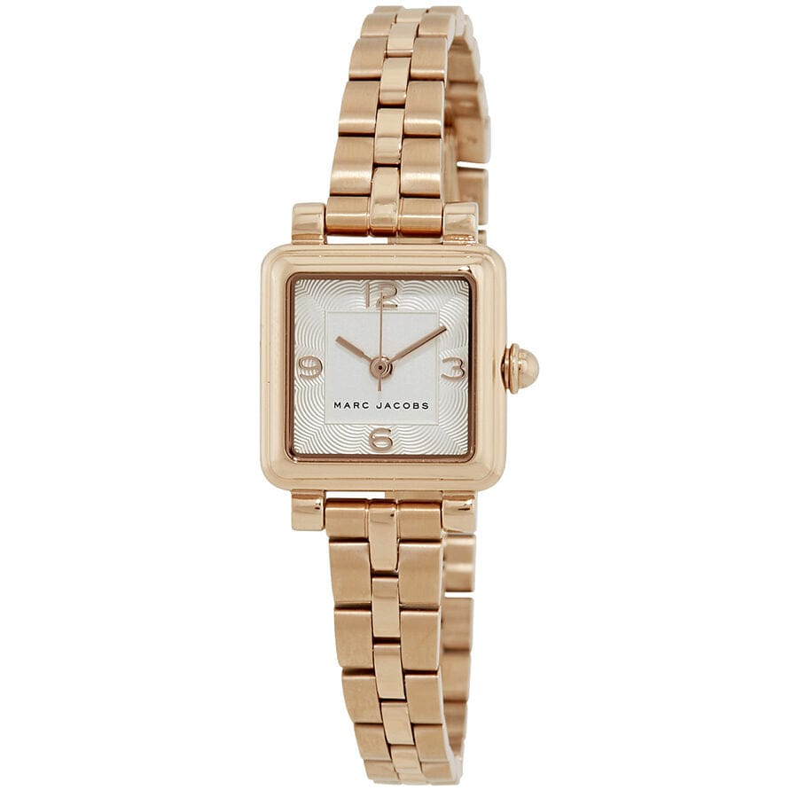 Marc Jacobs Vic Silver Dial Rose Gold Steel Strap Watch for Women - MJ3530
