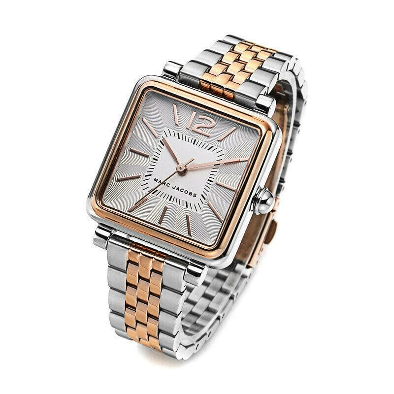 Marc Jacobs Vic Silver Dial Two Tone Steel Strap Watch for Women - MJ3463