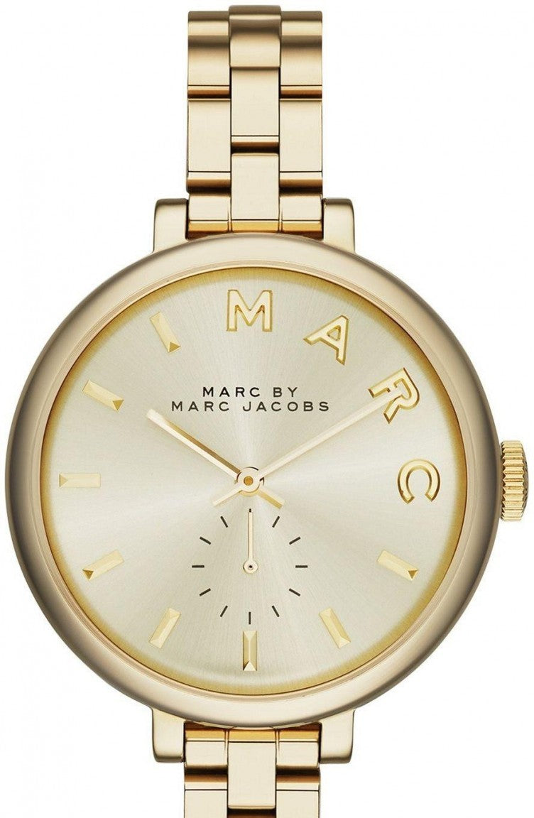Marc Jacobs Sally Champagne Gold Dial Gold Steel Strap Watch for Women - MBM3363